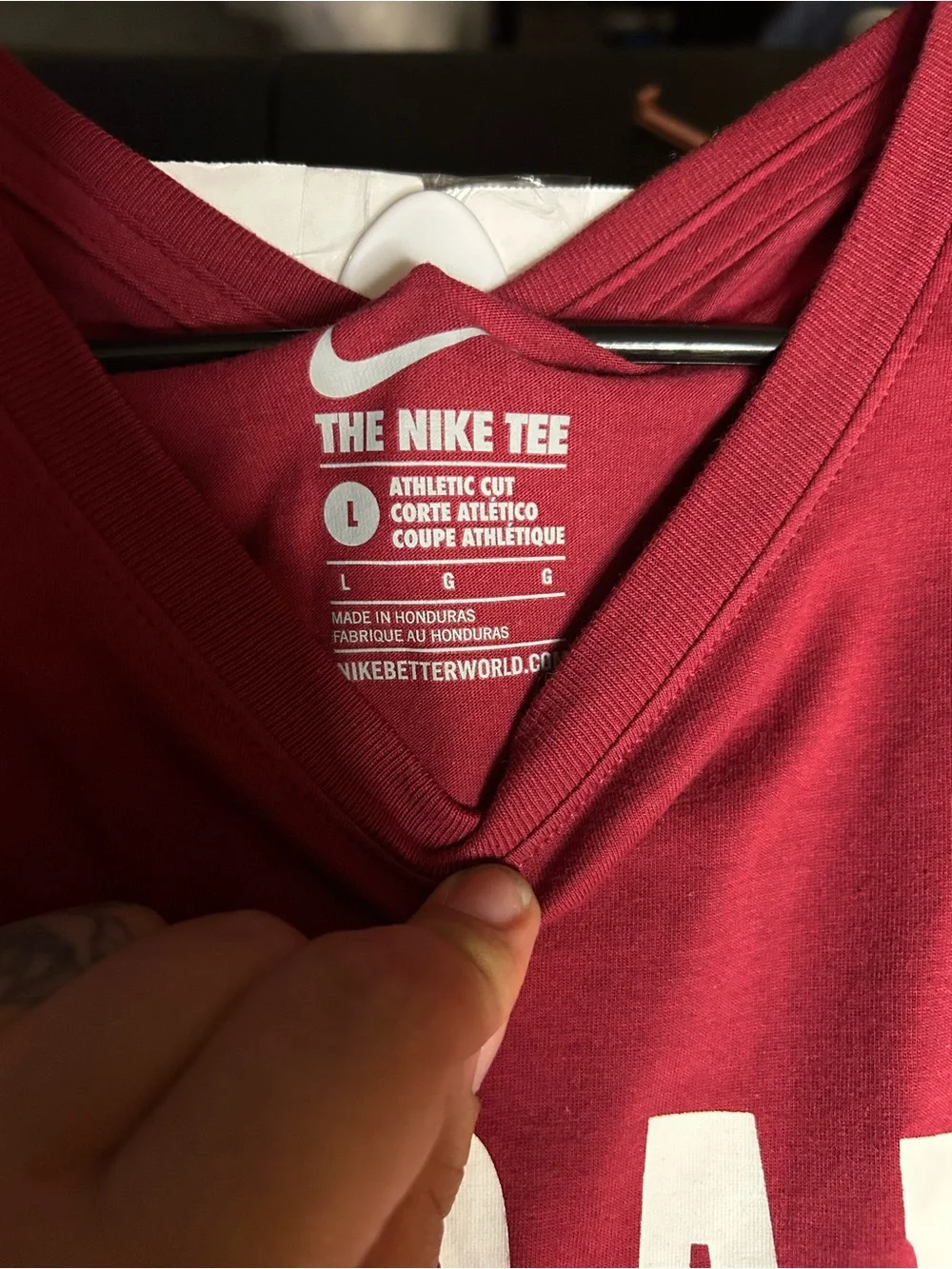 Nike Crimson 'Alabama' Short-Sleeve Crew Tee